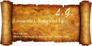 Levendel Gabriella névjegykártya